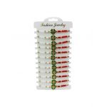 Set 12 Bratari Martisor En-gros, Trifoi Norocos, snur reglabil, cu margele