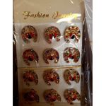 Set 12 broșe engros pentru mărțișor potcoava cu buburuza