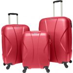 Troler Kring Set 3 trolere BIGGER, 55/65/76cm, caramiziu aprins