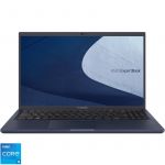 Ultrabook ASUS 15.6'' ExpertBook B1 B1500CBA, FHD, Procesor Intel® Core™ i5-1235U (12M Cache, up to 4.40 GHz, with IPU), 8GB DDR4, 512GB SSD, Intel Iris Xe, No OS, Star Black