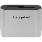 Cititor carduri Kingston Workflow Dual Slot SDHC/SDXC UHS-II Reader Silver