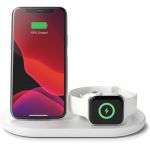 Incarcator wireless Belkin 3-in-1, Boost Charge, Wireless Charger pentru dispozitivele Apple, White