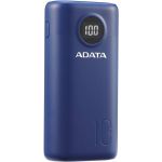 Baterie externa ADATA P10000QCD, 10000 mAh, 2x USB, 1x USB-C, 3A, Quick Charge 3.0, Dark Blue