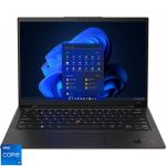 Ultrabook Lenovo 14'' ThinkPad X1 Carbon Gen 10, WQUXGA IPS, Procesor Intel® Core™ i7-1260P (18M Cache, up to 4.70 GHz), 16GB DDR5, 512GB SSD, Intel Iris Xe, Win 11 Pro, Black Weave