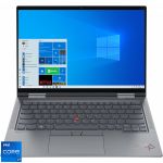 Ultrabook Lenovo 14'' ThinkPad X1 Yoga Gen 6, WQUXGA IPS Touch, Procesor Intel® Core™ i7-1165G7 (12M Cache, up to 4.70 GHz, with IPU), 16GB DDR4X, 512GB SSD, Intel Iris Xe, 4G LTE, Win 10 Pro, Storm Grey