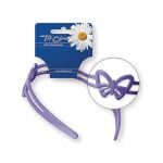 Cordeluta pentru par, Top Choice, cu fluturas mov TC27185 Engros