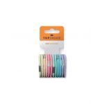Elastic de par Top Choice, set de 12 bucati asortate, in nuante pastel Engros