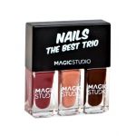 Kit Shaky Trio, cu 3 lacuri de unghii asortate, nuante de maro, Magic Studio Engros