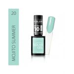 Lac de unghii Solar Gel, Revers, 12 ml, albastru, nr 20, mojito summer Engros