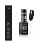 Lac de unghii Solar Gel, Revers, 12 ml, deep black, negru Engros