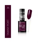 Lac de unghii Solar Gel, Revers, 12 ml, maro, nr 36, tawny port Engros