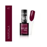 Lac de unghii Solar Gel, Revers, 12 ml, rosu inchis, nr 41, marsala Engros