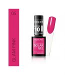 Lac de unghii Solar Gel, Revers, 12 ml, roz, 05, glam pink Engros