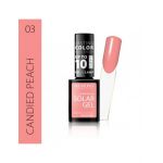 Lac de unghii Solar Gel, Revers, 12 ml, roz, nr 03, candied peach Engros