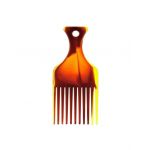 Pieptan Afro S Chihlimbar, pentru par ondulat, Top Choice Engros