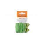 Set de 12 bucati asortate Elastic de par Top Choice, in nuante de verde, TC22029 Engros