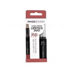 Set Perfect Lips, Ruj de buze mat si creion pentru contur asortat, Nr. 2, Light Brown, Magic Studio Engros