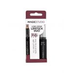 Set Perfect Lips, Ruj de buze mat si creion pentru contur asortat, Nr. 3, Dark Nude, Magic Studio Engros