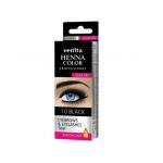 Vopsea de gene si sprancene Henna Color Gel, Negru, 1.0, Venita, 15ml Engros
