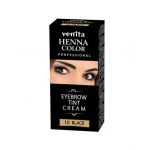 Vopsea de sprancene Crema Henna, Venita, Negru, 1.0, 15ml Engros