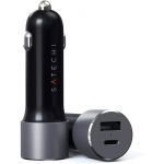 Incarcator auto Satechi ST-TCPDCCM, 72W, 1x UBS, 1x USB-C PD, Space Grey