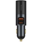 Incarcator auto Baseus CCBT-C0G, 1x USB, 1x USB-C, putere 120W, Black