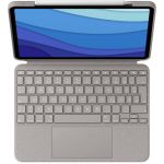 Logitech Husa protectie Combo Touch 920-010256 Sand pentru iPad Pro 11 inch (1st/2nd/3rd gen)