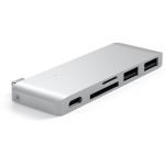 Satechi USB-C Hub 2x USB, 1x microSD, Silver