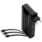 Baterie externa A+ PBXWALL2,  4-in-1, 20000 mAh, 2x USB Smart, Black
