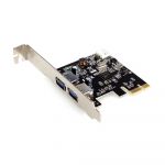 Adaptor Gembird 1x PCI-E Male - 2x USB 3.0 Female