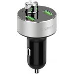 Incarcator auto Orico UBT-2U, 2x USB, Bluetooth, microSD slot, 15.5W, Silver