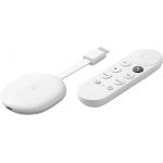 Media-player Google ChromeCast Google TV, 4K, HDMI, Bluetooth, Wi-Fi, Telecomanda comenzi vocale, alb