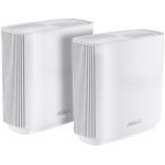 Router wireless ASUS Gigabit Mesh ZenWiFi AX XT8 White Tri-Band WiFi 6 2Pack