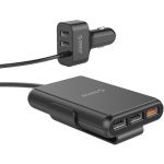 Incarcator auto Orico UCP-5P, 5x USB, 52W, Black, tehnologia Quick Charge 3.0