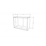 Corp Superior Hota Karo, Alb, 60 x 30 x 45 cm