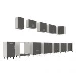 Corp Baza Colt Karo, Antracit/Alb, 98 x 50 x 80 cm