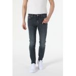 Blugi slim fit cu aspect decolorat