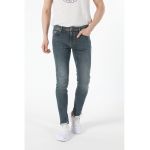 Blugi slim fit cu aspect decolorat