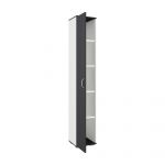 Dulap Como, 1 Usa, Antracit/Alb, L 33 x l 35 x H 200 cm