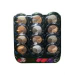 Fard de pleoape in trei nuante, Lavien Trio, Setul 2 mixt, 12 bucati, nuante nude sidefate Engros