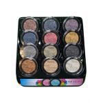 Fard de pleoape monocolor, Mineral Pure, Set mixt 12 bucati, Glitter Engros