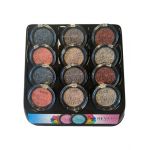 Fard de pleoape monocolor, Mineral Pure, Setul 4, mixt de 12 bucati, nuante sidefate Engros