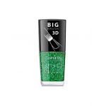 Lac de unghii Vip, 3D, Revers, sclipici verde, 12 ml, Nr 202 Engros