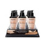 Set 12 bucati Fond de ten matifiant, Nude Skin Matte Perfect, Revers, 30 ml Engros