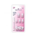 Set 24 unghii artificiale mate cu adeziv Ombre Pink Top Choice 78217 Engros