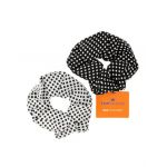 Set doua elastice de par Top Choice 23859, Black & White Dots Engros