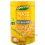 Vafe Din Porumb Expandat Cu Sare, Fara Gluten Ecologice/Bio 120g