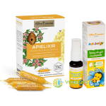 Pachet Apielixir 20fiole + Spray de Gat cu Propolis fara Alcool Api Junior 20ml