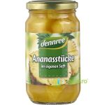 Bucati de Ananas in Suc Propriu Ecologice/Bio 350g
