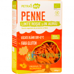 Penne cu Linte Rosie si In Auriu Ecologice/Bio 250g